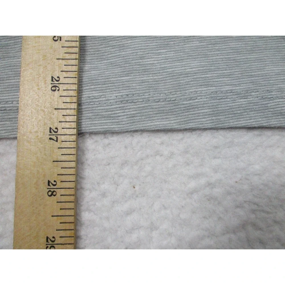 Silver Lake Shirt Mens Medium Gray Henley‎ Short Sleeve Raglan Cotton Blend